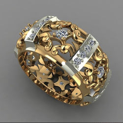 Huitan Luxury Golden Color Women Jewelry